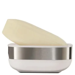 Slim steel såpeskål hvit