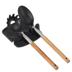 Sloan skjeholder silikon 15x14x2 cm svart