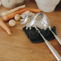 Sloan skjeholder silikon 15x14x2 cm svart