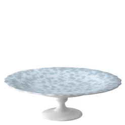 Slåpeblom kakefat 21 cm blå