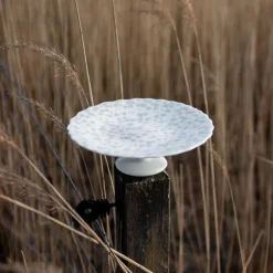 Slåpeblom kakefat 21 cm varmgrå