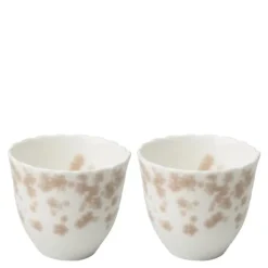 Slåpeblom kopp uten hank 20 cl 2 stk rosa