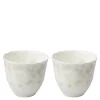 Slåpeblom kopp uten hank 20 cl 2 stk varmgrå