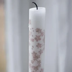 Slåpeblom kronelys 2 stk rosa