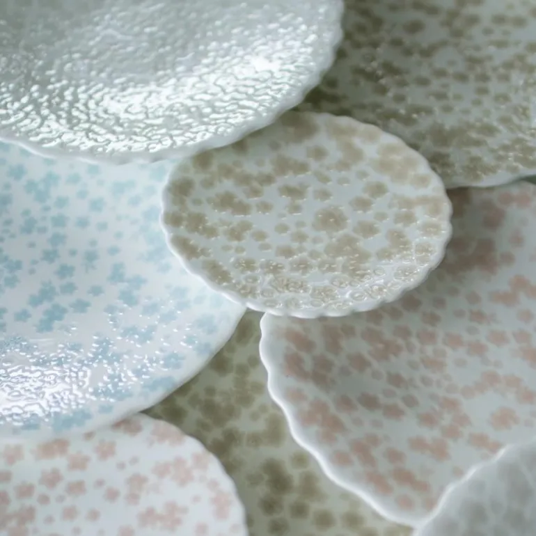 Slåpeblom miniasjett 13 cm varmgrå