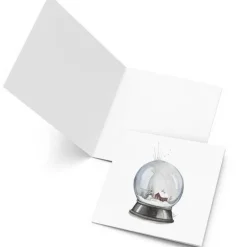 Små kunstkort snøkule