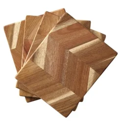 Smørbrett 15x12cm 4 stk akasie