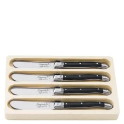 Smørkniv 4 stk svart