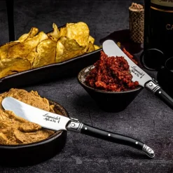 Smørkniv 4 stk svart