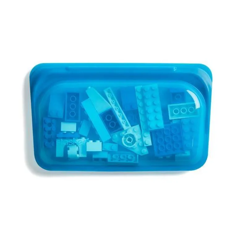 Snack silikonpose 0,3L blåbær