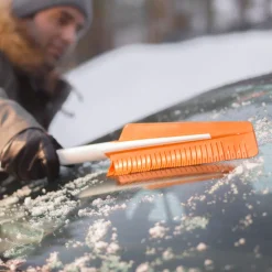 SnowXpert™ børste & isskrape 67,5 cm hvit/oransje
