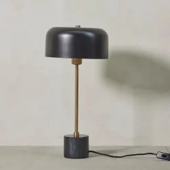 Sofillia bordlampe 53 cm svart/lys gull