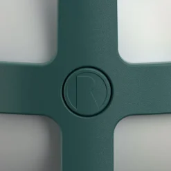 Soft spot solar circular lampe 18,5 cm forest green