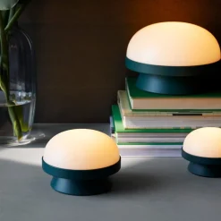 Soft spot solar dots lampe 14 cm forest green