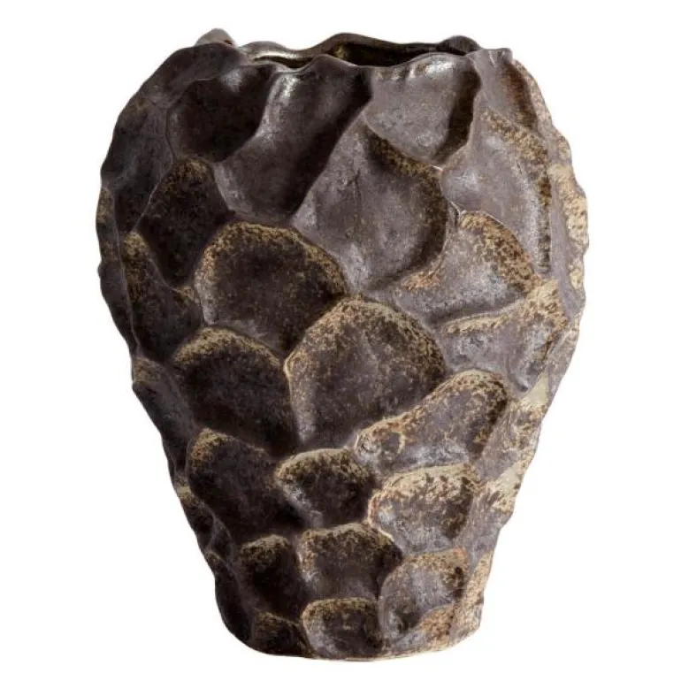 Soil vase 21,5 cm chokolade