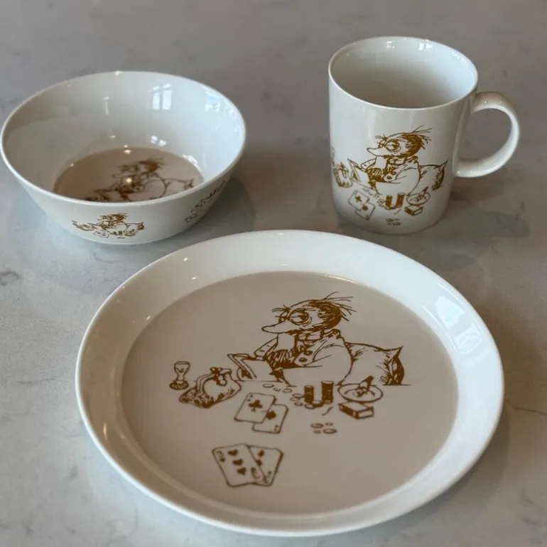 Solan asjett 20 cm Solan spiller poker beige