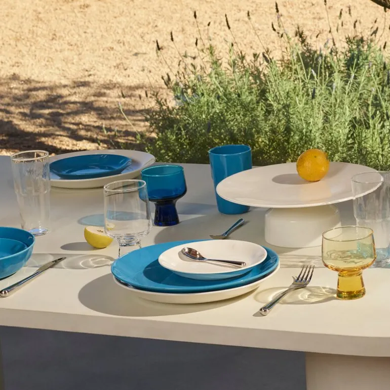 Solare glass på fot 40 cl 2 stk klar