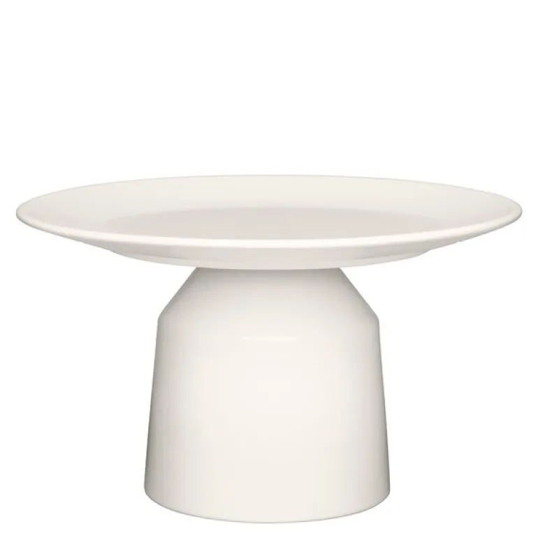 Solare høyt serveringsfat 24x14 cm hvit