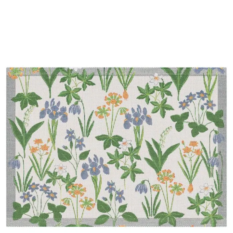 Solblå bordbrikke 35x48 cm