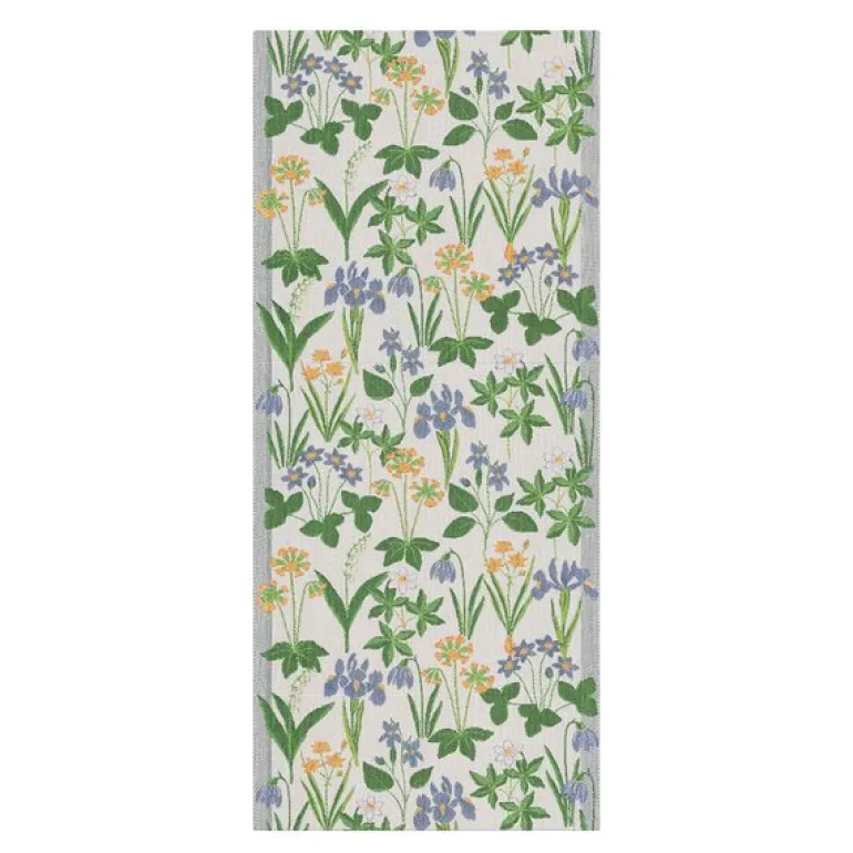 Solblå løper 35x80 cm