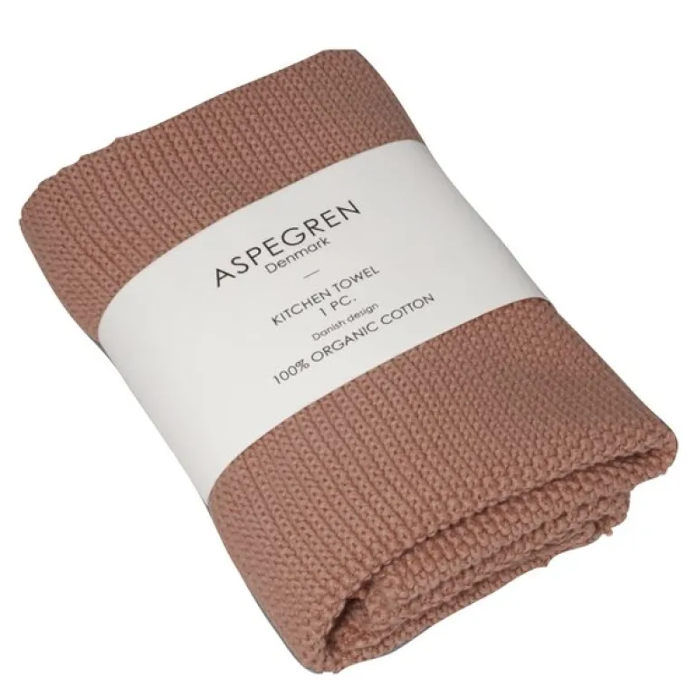 Solid kjøkkenhåndkle 40x50 cm pale blush