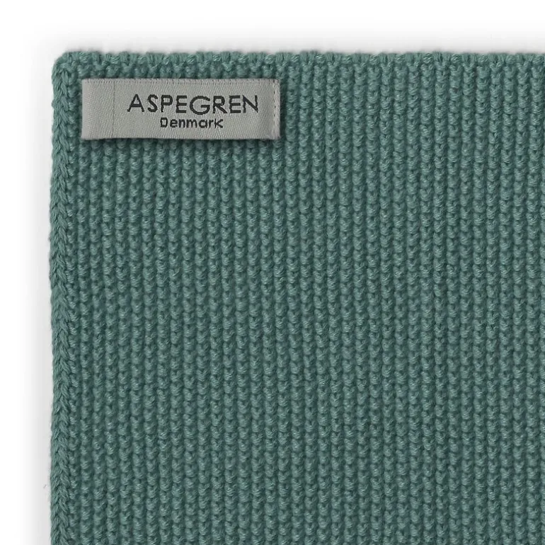 Solid kjøkkenklut strikket 26x26 cm 2 stk mint