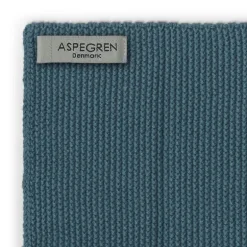 Solid kjøkkenklut strikket 26x26 cm 2 stk blue