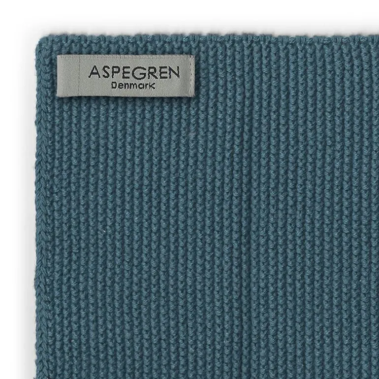 Solid kjøkkenklut strikket 26x26 cm 2 stk blue