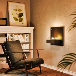 Solo vegghengt peis 90 0,5L svart