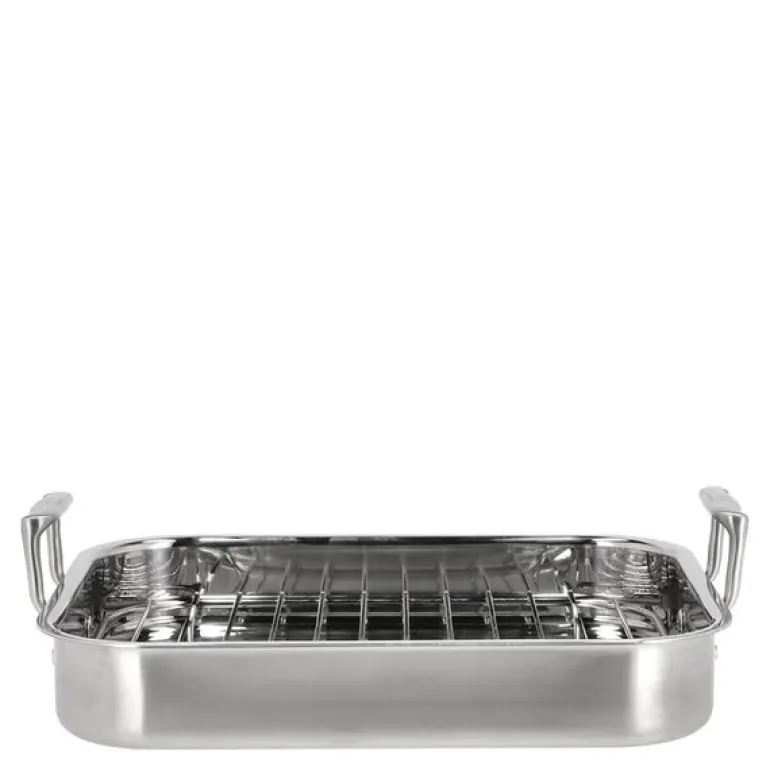 Somme langpanne m/rist 32x26,5 cm rustfritt stål