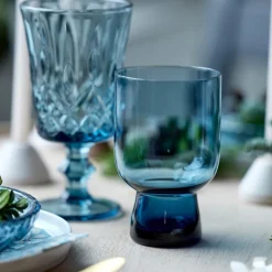 Sorrento vannglass 30 cl 4 stk blå