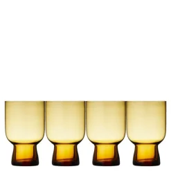 Sorrento vannglass 30 cl 4 stk amber