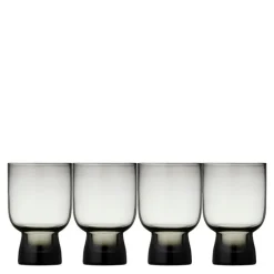 Sorrento vannglass 30 cl 4 stk smoke