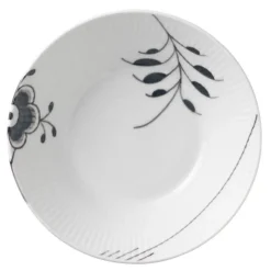 Sort Mega Riflet dyp tallerken 17 cm