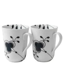 Sort Mega Riflet krus 36 cl 2 stk