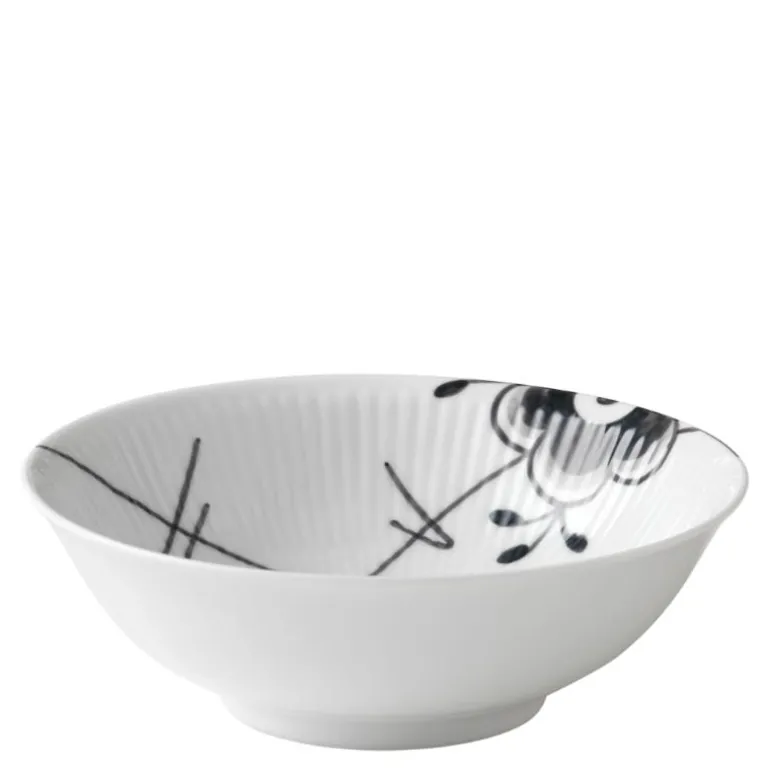 Sort Mega Riflet skål 35 cl