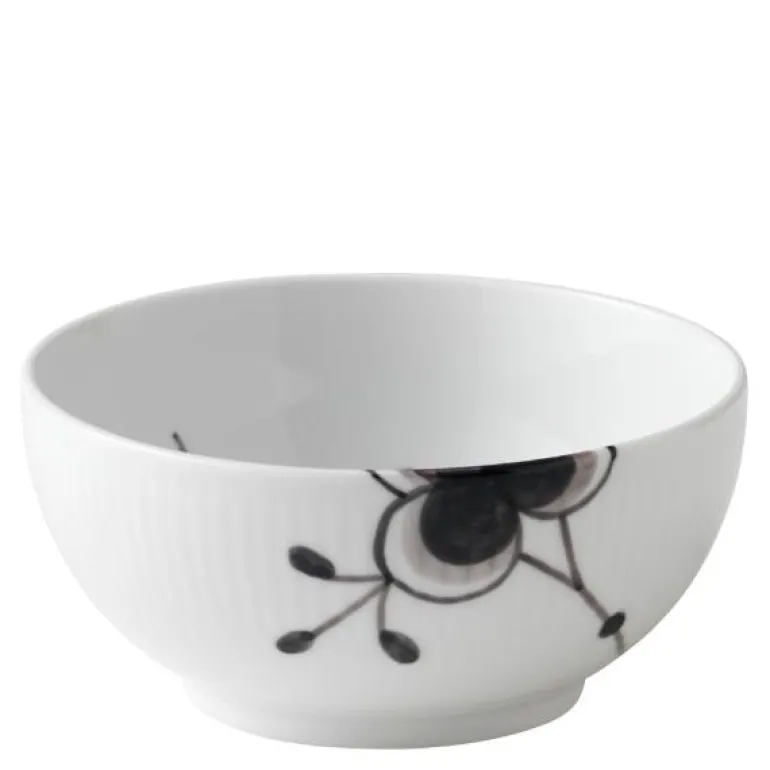 Sort Mega Riflet skål 13 cm