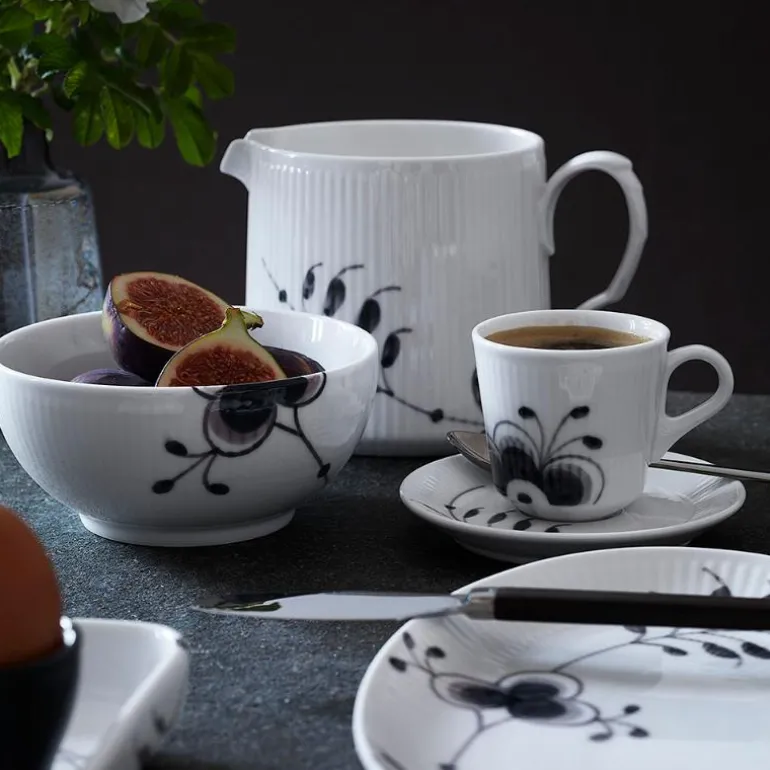 Sort Mega Riflet skål 15 cm