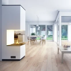 Soul frittstående peis 180 1,05L hvit