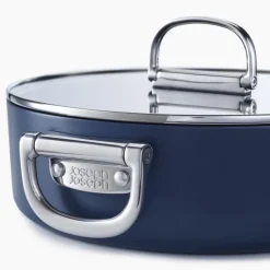 Space kasserolle m/lokk 28 cm 4,5L midnight blue