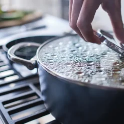 Space sautèpanne m/lokk 28 cm midnight blue