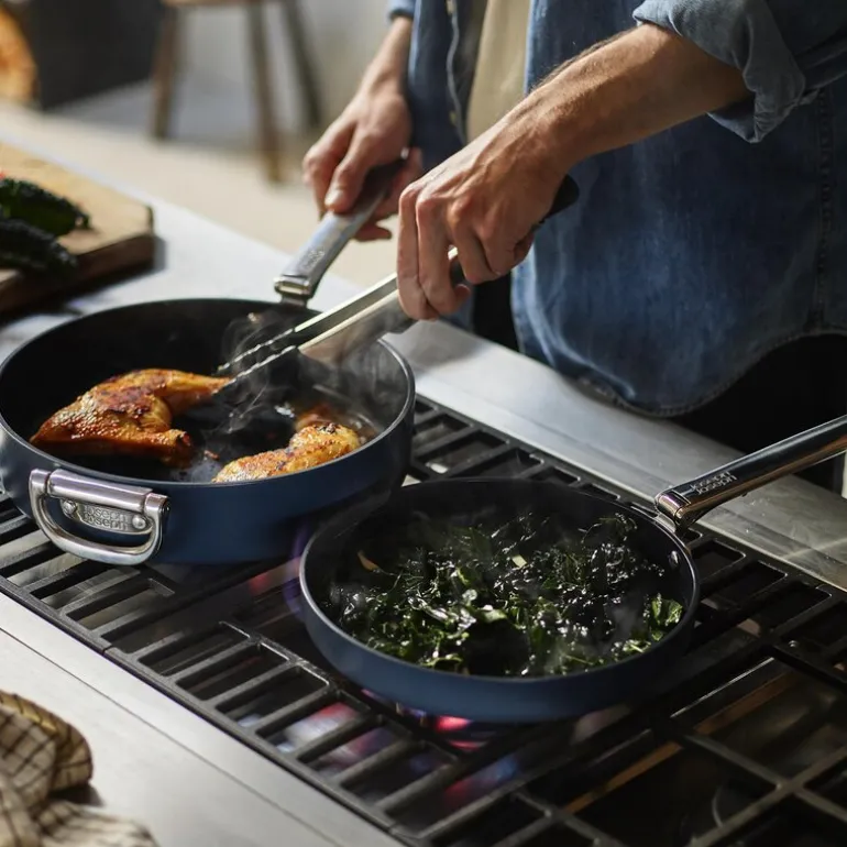 Space stekepannesett 2 deler 24+28 cm midnight blue