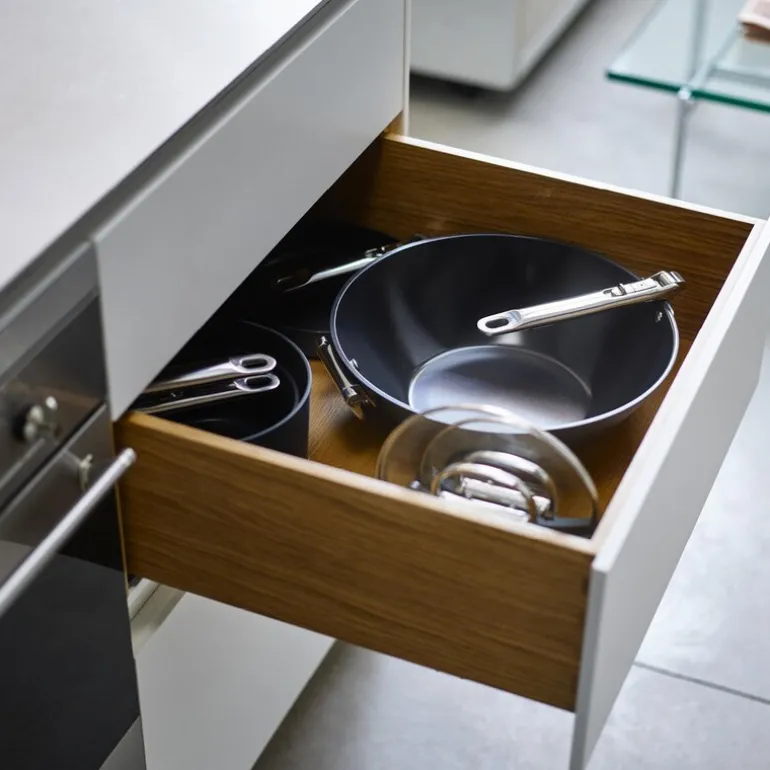 Space wokpanne 32 cm midnight blue