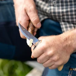 Speiderkniv spiss tupp 19,5 cm bjørk