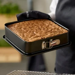 Springform kvadratisk 24x24x6 cm rustfritt stål