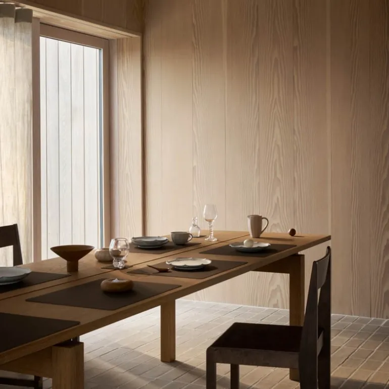 Square Corduroy spisebrikke 35x45 cm hazel