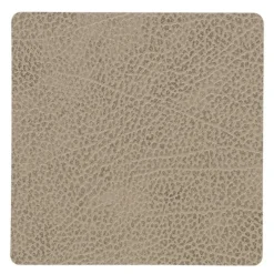 Square Hippo glassbrikke 10x10 cm varmgrå