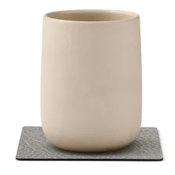 Square Hippo glassbrikke 10x10 cm antrasittgrå