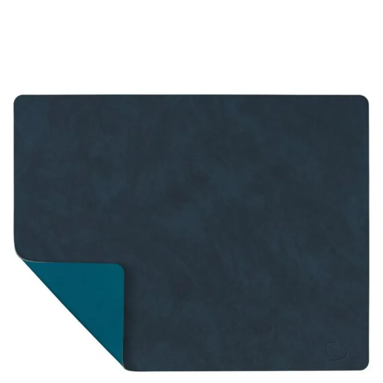 Square Nupo brikke tosidig midnight blue/petrol