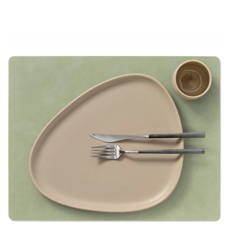 Square Nupo brikke tosidig mørk grønn/olivengrønn